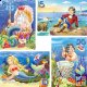 Mała Syrenka – Puzzle x 4: 8,12,15 i 20 el