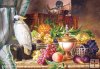 Copy of: Still Life with Fruit and a Cockatoo; J.Schuster - 3000 el.