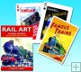 Karty Rail Art - 1 talia x 55 kart do gry