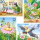 Calineczka - Puzzle x 4: 8,12,15 i 20 el