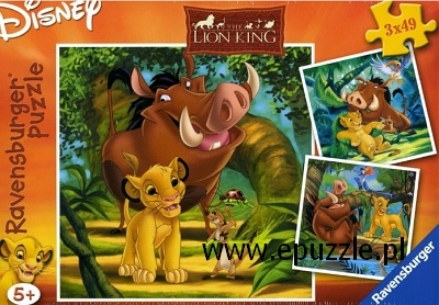 Simba, Mały król lew (Disney) – 3 x 49 el.