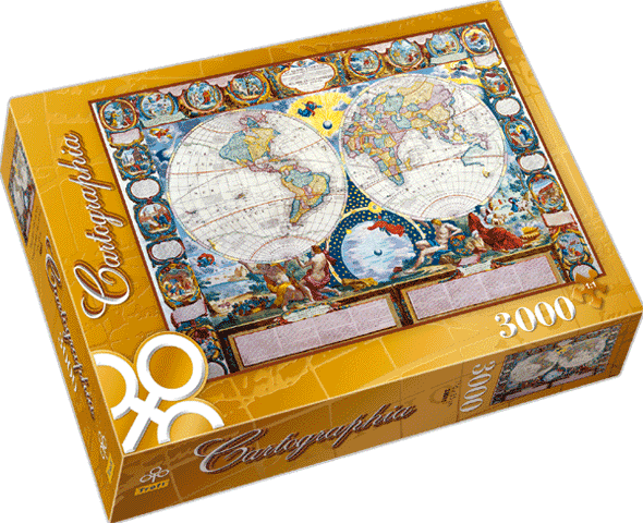 Mapa ziemi 1749, J.B.Nolin – 3000 el